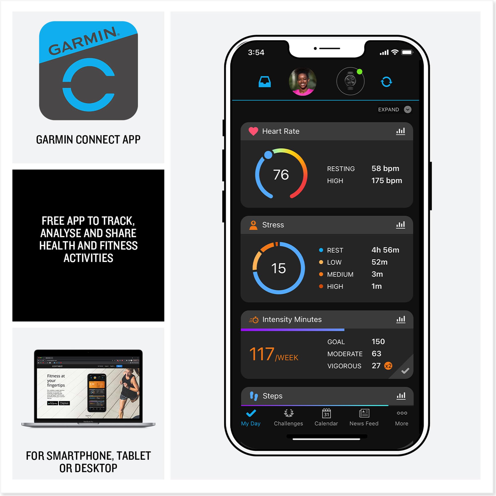 42 mm GPS Smartwatch with AMOLED Touchscreen, Health & Fitness Tracking, Sleep Insights, Music Features – Ivory